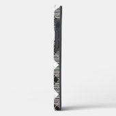 Lumberjack Black White Play Patroon Case-Mate iPhone Case (Achterkant / Links)