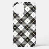 Lumberjack Black White Play Patroon Case-Mate iPhone Case (Achterkant)