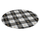 Lumberjack Black White Play Patroon Snijplank (Hoek)