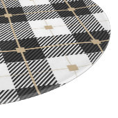 Lumberjack Black White Play Patroon Snijplank (Hoek)