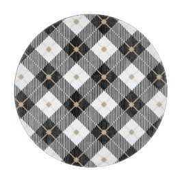 Lumberjack Black White Play Patroon Snijplank