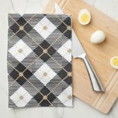 Lumberjack Black White Play Patroon Theedoek (Quarter Fold)