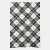 Lumberjack Black White Play Patroon Theedoek (Verticaal)