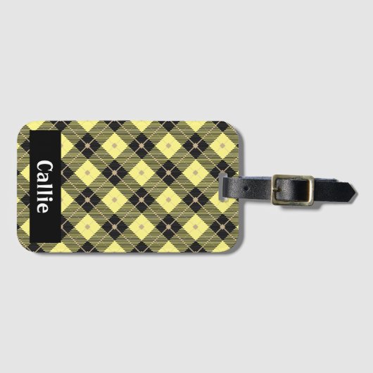 Lumberjack Black & Yellow Play Bagagelabel (Voorkant (horizontaal))