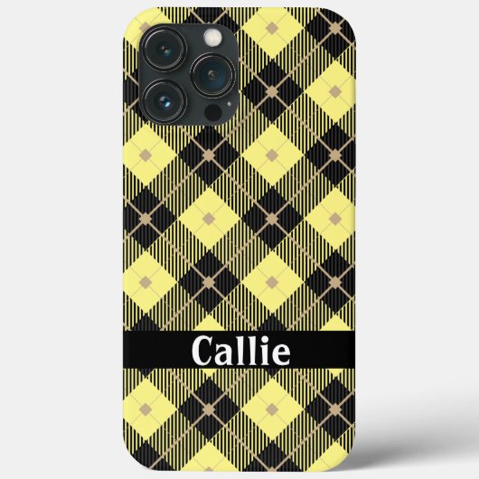 Lumberjack Black & Yellow Play Case-Mate iPhone Case (Achterkant)