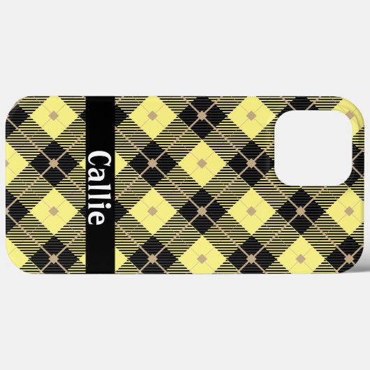 Lumberjack Black & Yellow Play Case-Mate iPhone Case (Achterkant (horizontaal))