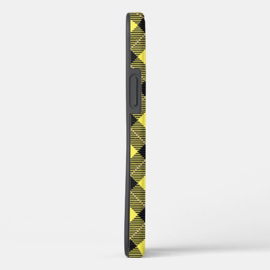 Lumberjack Black Yellow Pset Patroon Case-Mate iPhone Case (Achterkant / Rechts)