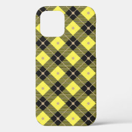 Lumberjack Black Yellow Pset Patroon Case-Mate iPhone Case