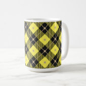 Lumberjack Black Yellow Pset Patroon Koffiemok (Voorkant rechts)