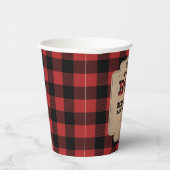Lumberjack Boy Baby shower Buffalo Papieren Bekers (Rechts)
