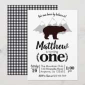 Lumberjack Boy Beer First Birthday Kaart (Voorkant / Achterkant)