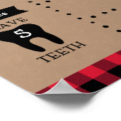 Lumberjack Boy First Birthday Milestone Poster (Hoek)