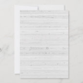 Lumberjack Boy Flannel Buffalo Plaid Baby shower Kaart (Achterkant)