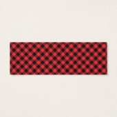 Lumberjack Boy Verjaardagsfeestje Favor Bag Label Mini Visitekaartjes (Achterkant)