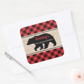 Lumberjack Boy Verjaardagsfeestje Favor Sticker (Envelop)