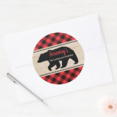 Lumberjack Boy Verjaardagsfeestje Favor Sticker (Envelop)