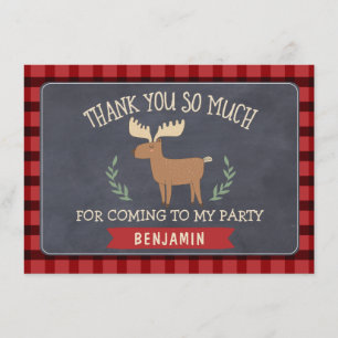 Lumberjack Boys Birthday Hartelijk dank voor uw fl Bedankkaart