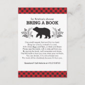 Lumberjack Breng een Boek Baby shower Behuizing Ka Informatiekaartje (Voorkant)