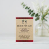 Lumberjack Breng een boek Baby shower Kaarten (Staand voorkant)