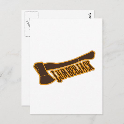Lumberjack Briefkaart (Voorkant / Achterkant)