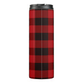 Lumberjack Buffalo plaid baby Het is koud buiten Thermosbeker (Achterkant)