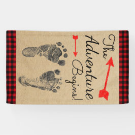 Lumberjack Buffalo Plaid Baby shower Spandoek