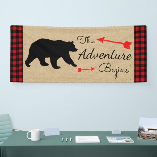 Lumberjack Buffalo Plaid Beer Boy Baby shower Spandoek (Beurs)