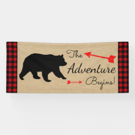 Lumberjack Buffalo Plaid Beer Boy Baby shower Spandoek