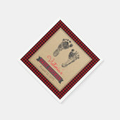 Lumberjack Buffalo Plaid Boys Baby shower servette Servet (Hoek)