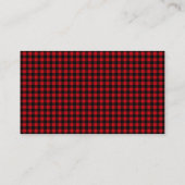 Lumberjack Buffalo Plaid Boys Luier Raffle Ticket Informatiekaartje (Achterkant)