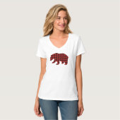 Lumberjack Buffalo Plaid Check Christmas Beer T-shirt (Voorkant volledig)