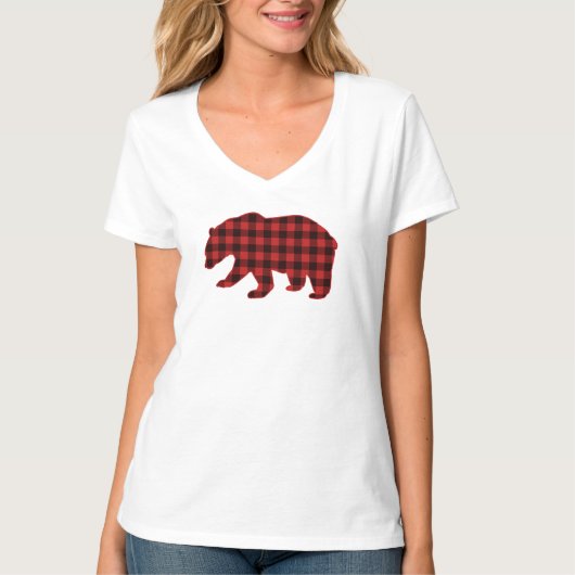 Lumberjack Buffalo Plaid Check Christmas Beer T-shirt (Voorkant)