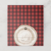 Lumberjack Buffalo Plaid Food of Plaatskaartje (Buitenkant ongevouwen)