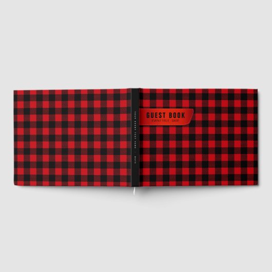 Lumberjack Buffalo Plaid Gastenboek (Volledig)