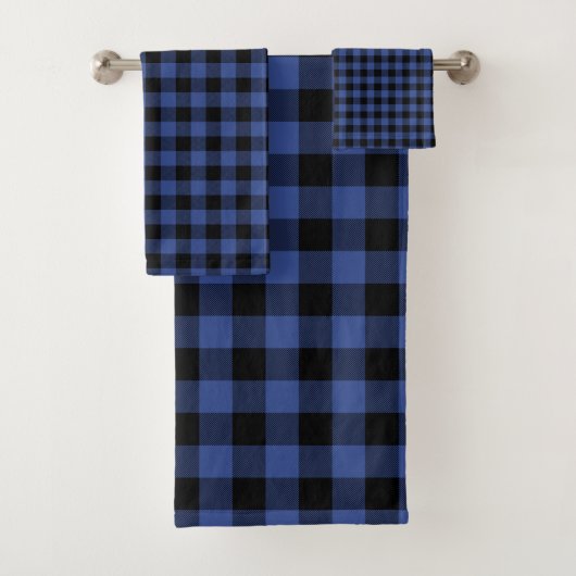 Lumberjack Buffalo Pset Blue Flannel Man Bad Handdoek (Insitu)