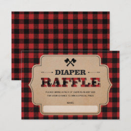 Lumberjack Buffalo Pset Boy Diaper Raffle Ticket Informatiekaartje