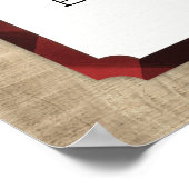 Lumberjack Buffalo speldenBaby shower Welkom Poster (Hoek)