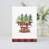 Lumberjack Buffalo speldenkaart Hartelijk dank Bedankkaart (Staand voorkant)