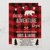 Lumberjack Buffalo Spelling Baby shower Kaart (Voorkant / Achterkant)