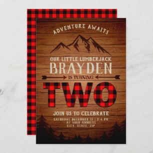 Lumberjack Buffalo Spond Tweede verjaardag Kaart