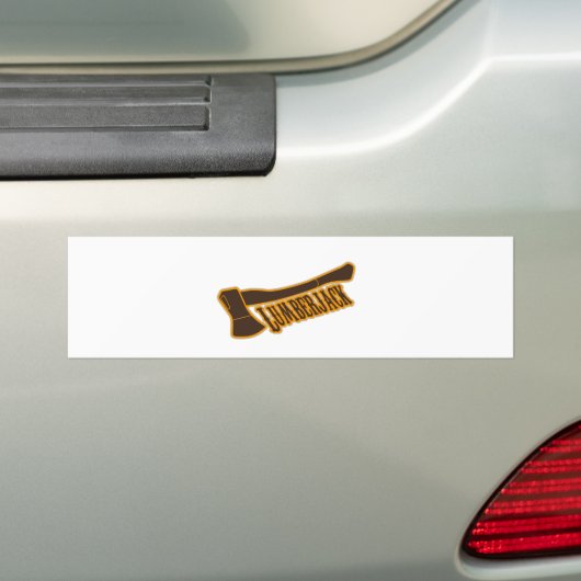 Lumberjack Bumpersticker (Op auto)