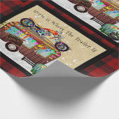Lumberjack Camper Trailer Trash Monogram ELKE GEBE Cadeaupapier (Hoek)