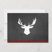 Lumberjack Camping first verjaarfeestparty-uitnodi Kaart (Achterkant)