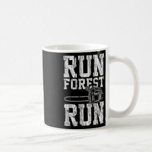 Lumberjack Chainzaag Run Forest Run Funny Koffiemok