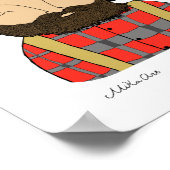 Lumberjack Chickadee Poster Woodland Art Print (Hoek)