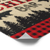 Lumberjack Chili Bar Sign, Birthday Party, Warm Up Poster (Hoek)