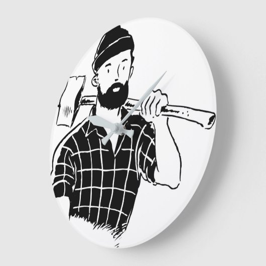 LumberJack Clock Grote Klok (Hoek)