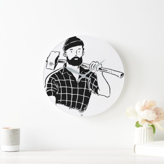 LumberJack Clock Grote Klok (Huis)
