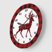 Lumberjack Country hert home decor klok (Hoek)