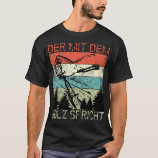 Lumberjack degene die praat met het houtbos t-shirt